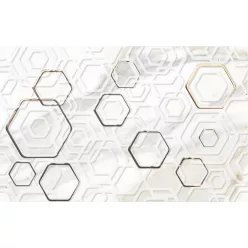   Dekorlap, Zalakerámia CALACATTA ORO fényes dekor 2642-0490 25x40