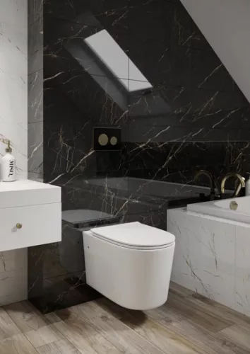 Csempe, Paradyz Alphaville Nero Polysk 30x60