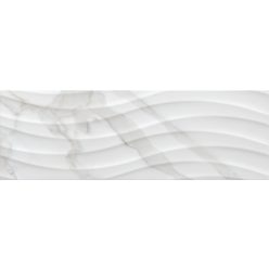 Csempe, Valore Demeter White Onda Ret. (CCR147) 25x75