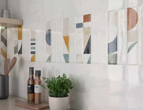 Dekorcsempe, Colorker Nuance Delicate White 29,5x59,5