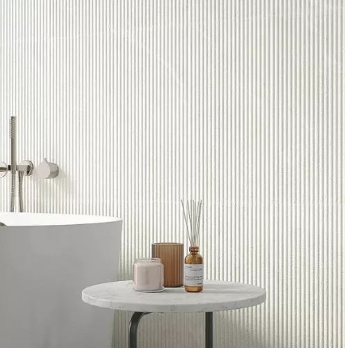 Dekorcsempe, Colorker Dhara White Decor mate 31,6x100