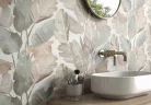 Dekorcsempe, Colorker Enya Leaves White 31,6x100