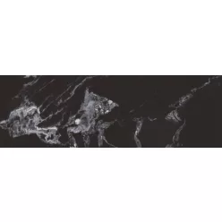 Csempe, Keros Broussard Negro Glossy Ret. 30x90