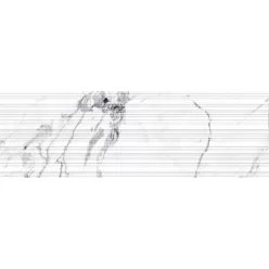 Dekorlap, Keros Broussard Gris Lines Glossy Ret. 30x90