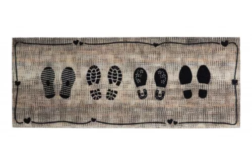 Lábtörlő, Boots & Shoes linen beige 40x100