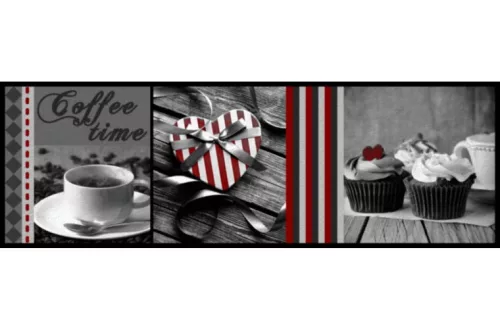 Lábtörlő, Cook&Wash coffee time grey 50x150