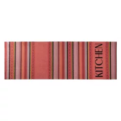 Lábtörlő, Cook&Wash woven stripes red 50x150